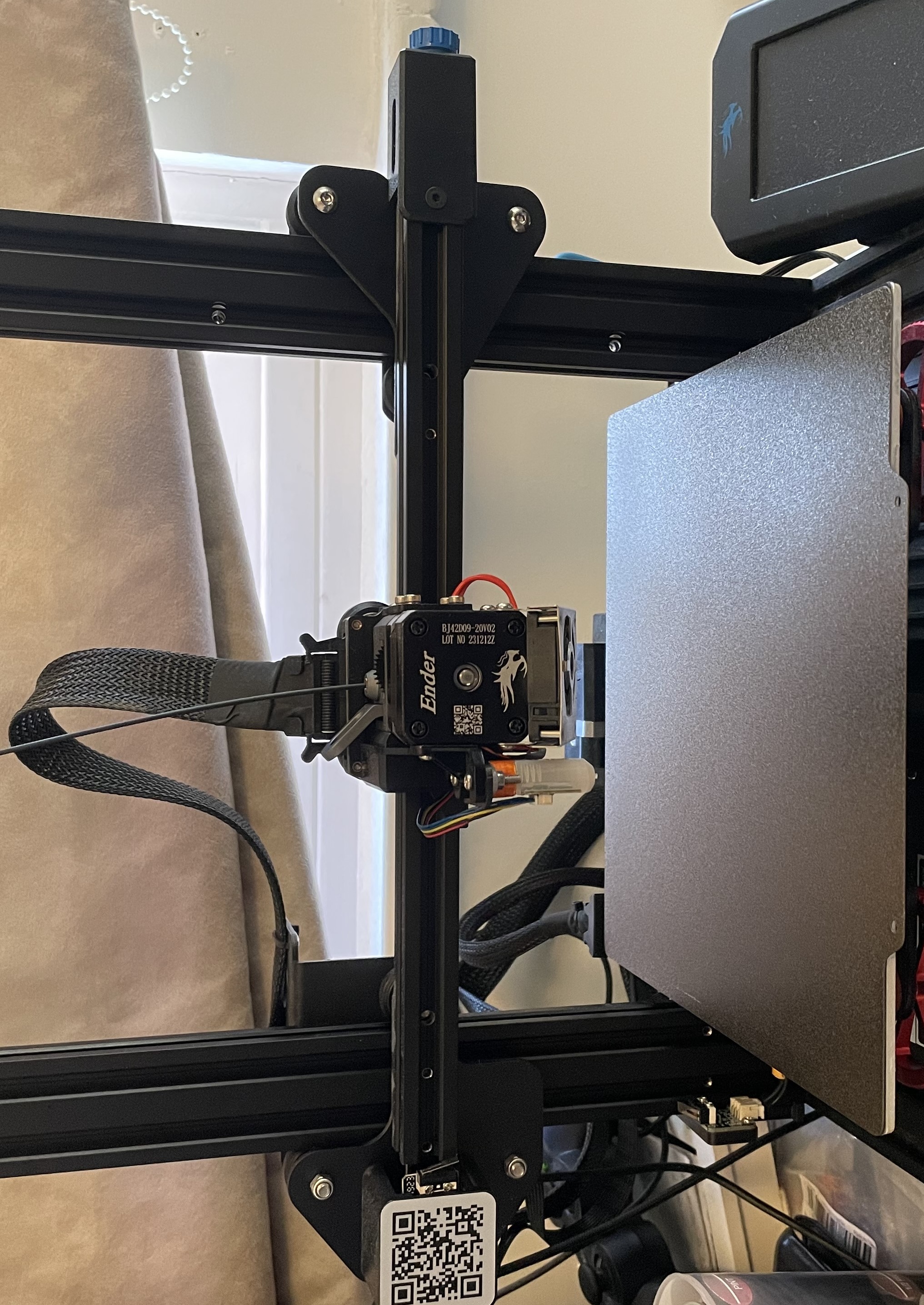 Ender3 v2 with the new direct drive extruder